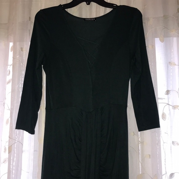 Long Hunter Green Dress - Picture 7 of 10